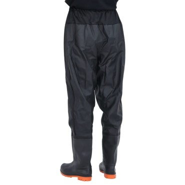 vidaXL Waist Waders με μπότες Μαύρο μέγεθος 40